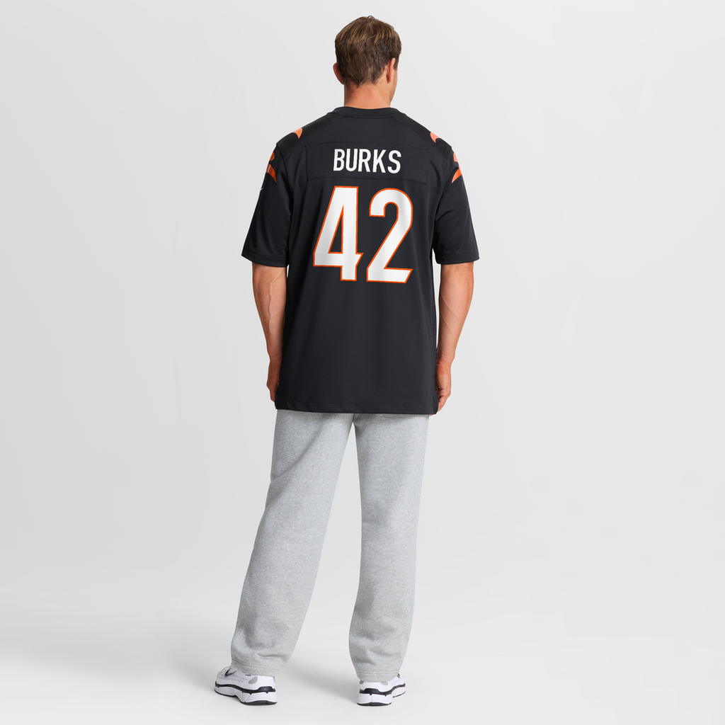 Oren Burks Cincinnati Bengals Game Jersey - Black