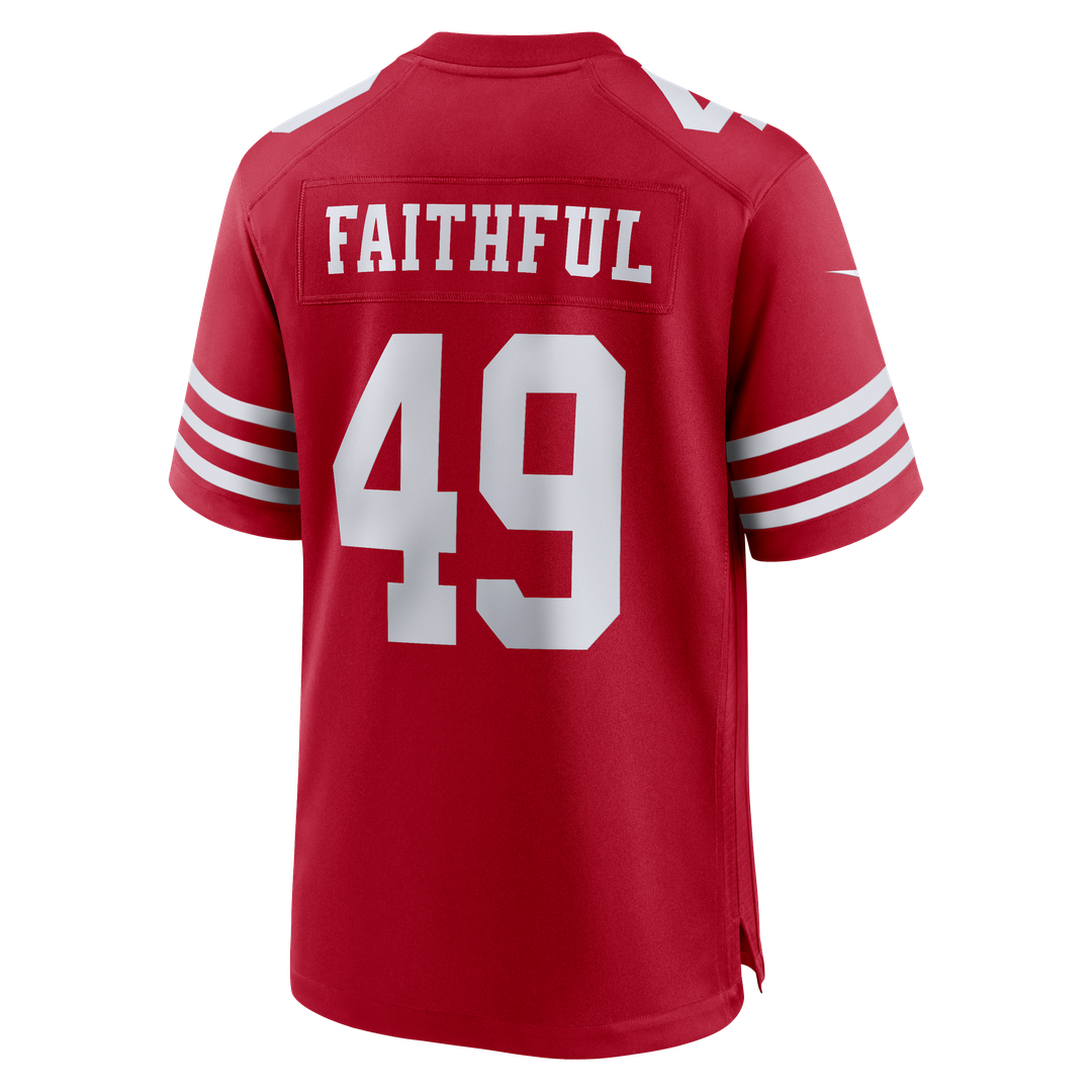 The Faithful San Francisco 49ers 80th Anniversary Game Jersey - Scarlet