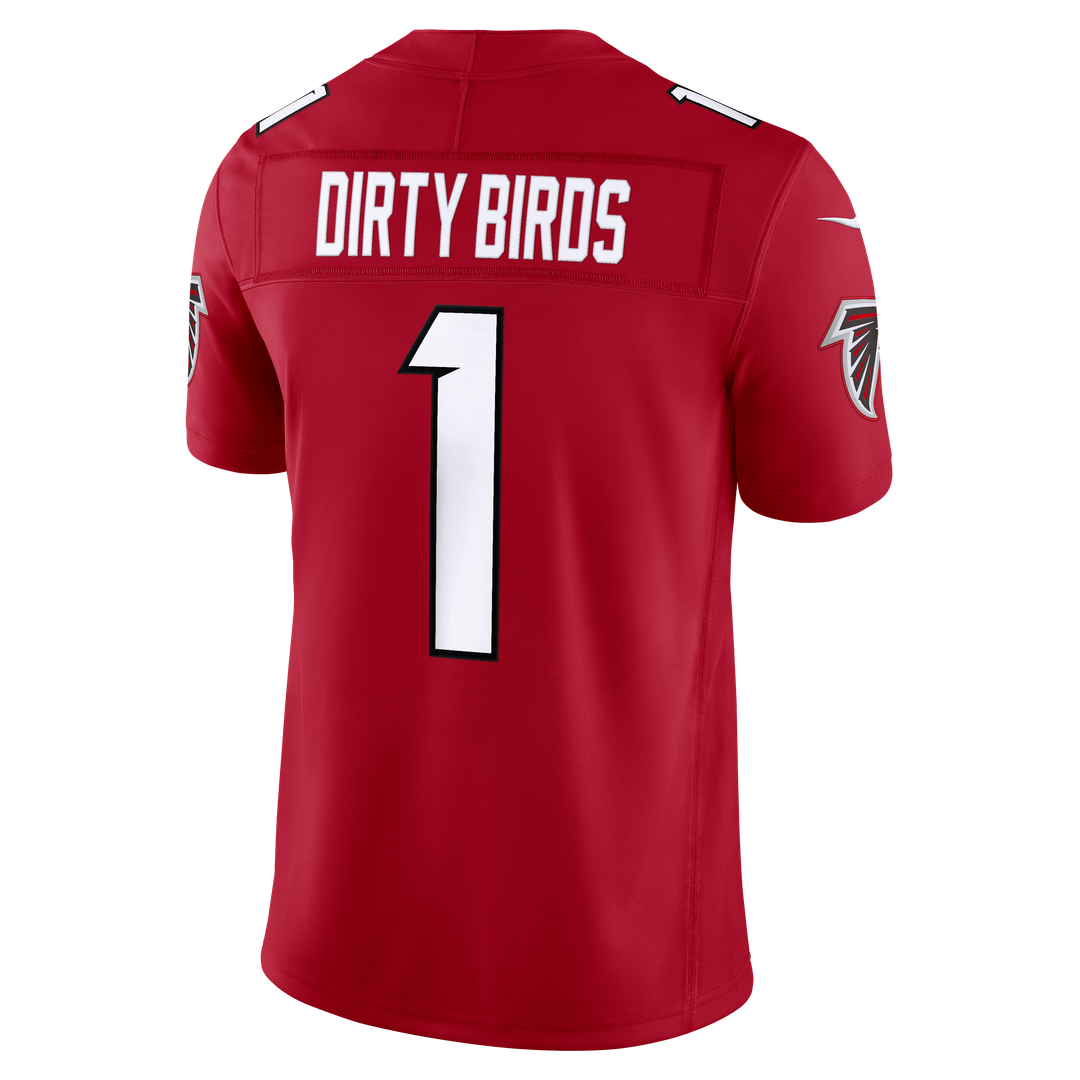 Dirty Birds Atlanta Falcons Vapor F.U.S.E. Stitched Limited Jersey - Red