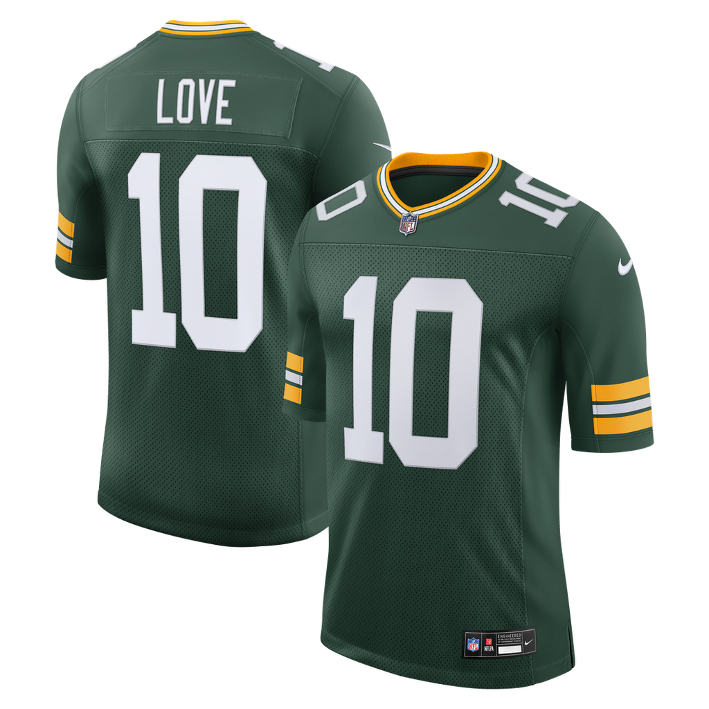 Jordan Love Green Bay Packers Vapor Untouchable Stitched Limited Jersey - Green