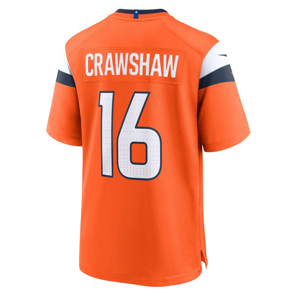 Jeremy Crawshaw Denver Broncos Game Jersey - Orange