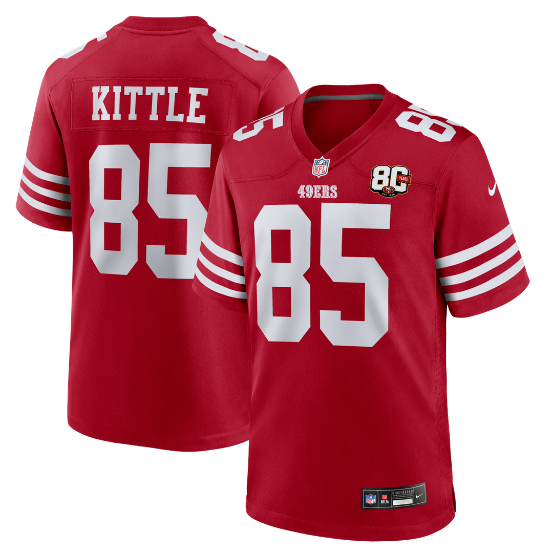 George Kittle San Francisco 49ers 80th Anniversary Game Jersey - White