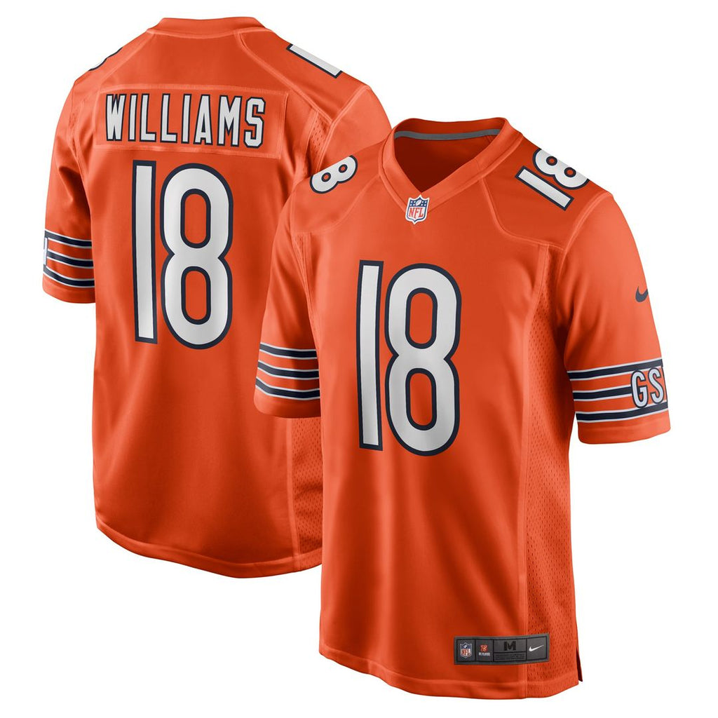 Caleb Williams Chicago Bears Alternate Game Jersey - Orange