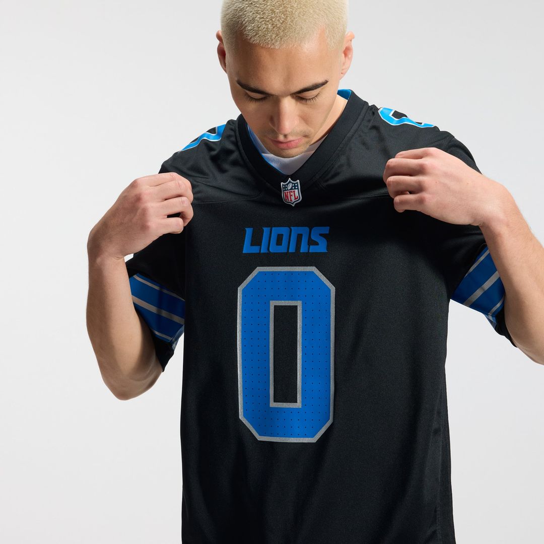 Jahmyr Gibbs Detroit Lions 2nd Alternate Game Jersey - Black