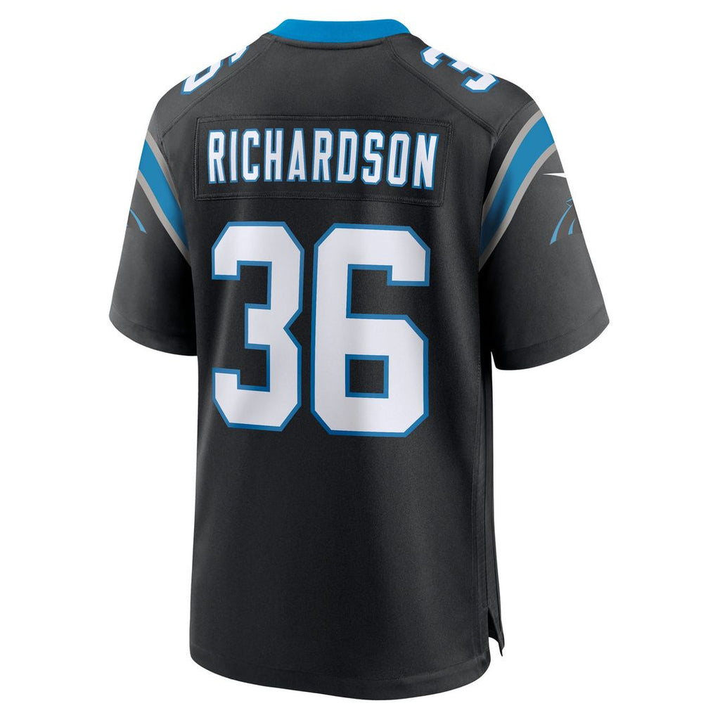 Demani Richardson Carolina Panthers Game Jersey - Black