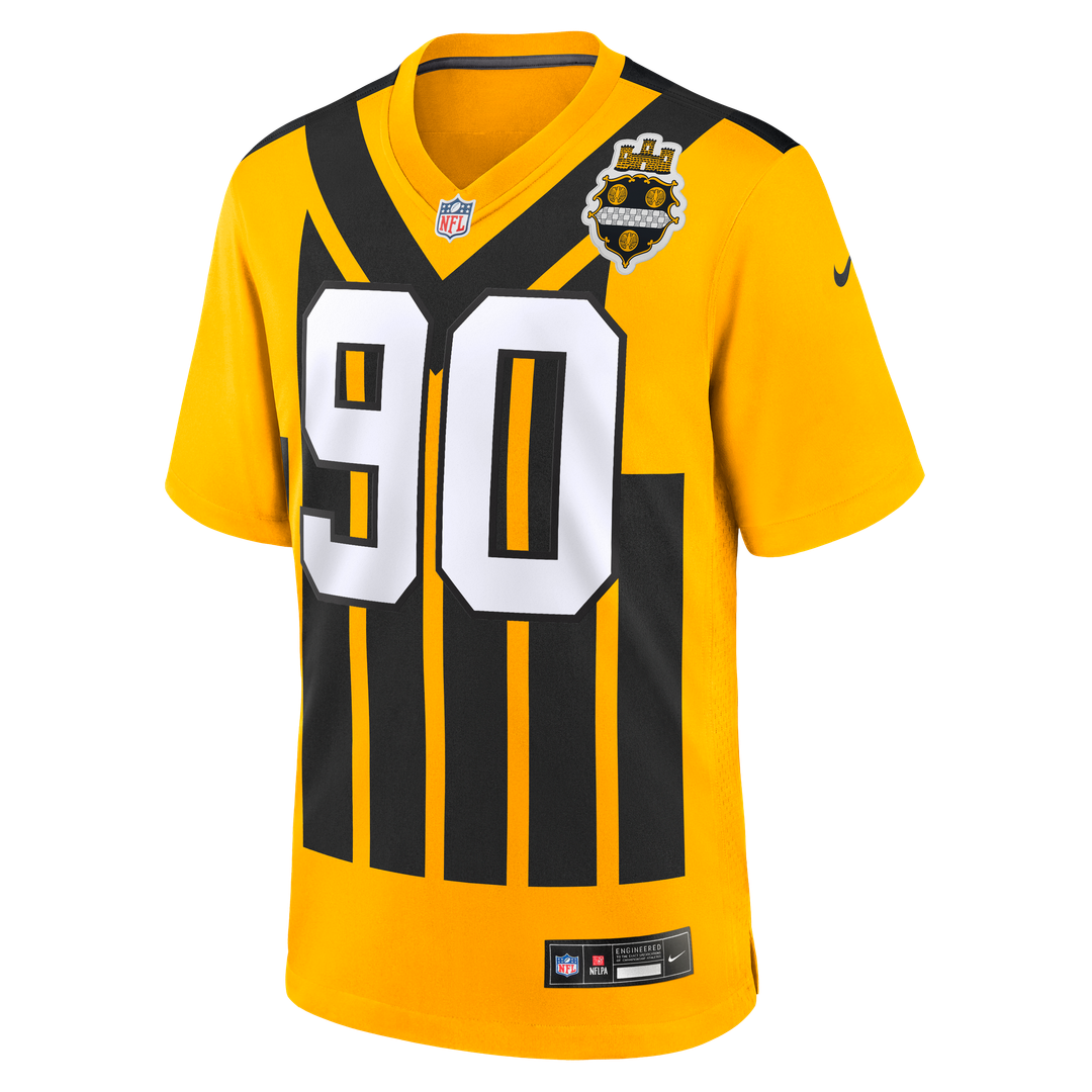 T.J. Watt Pittsburgh Steelers Alternate 1933 Throwback Game Jersey - Gold