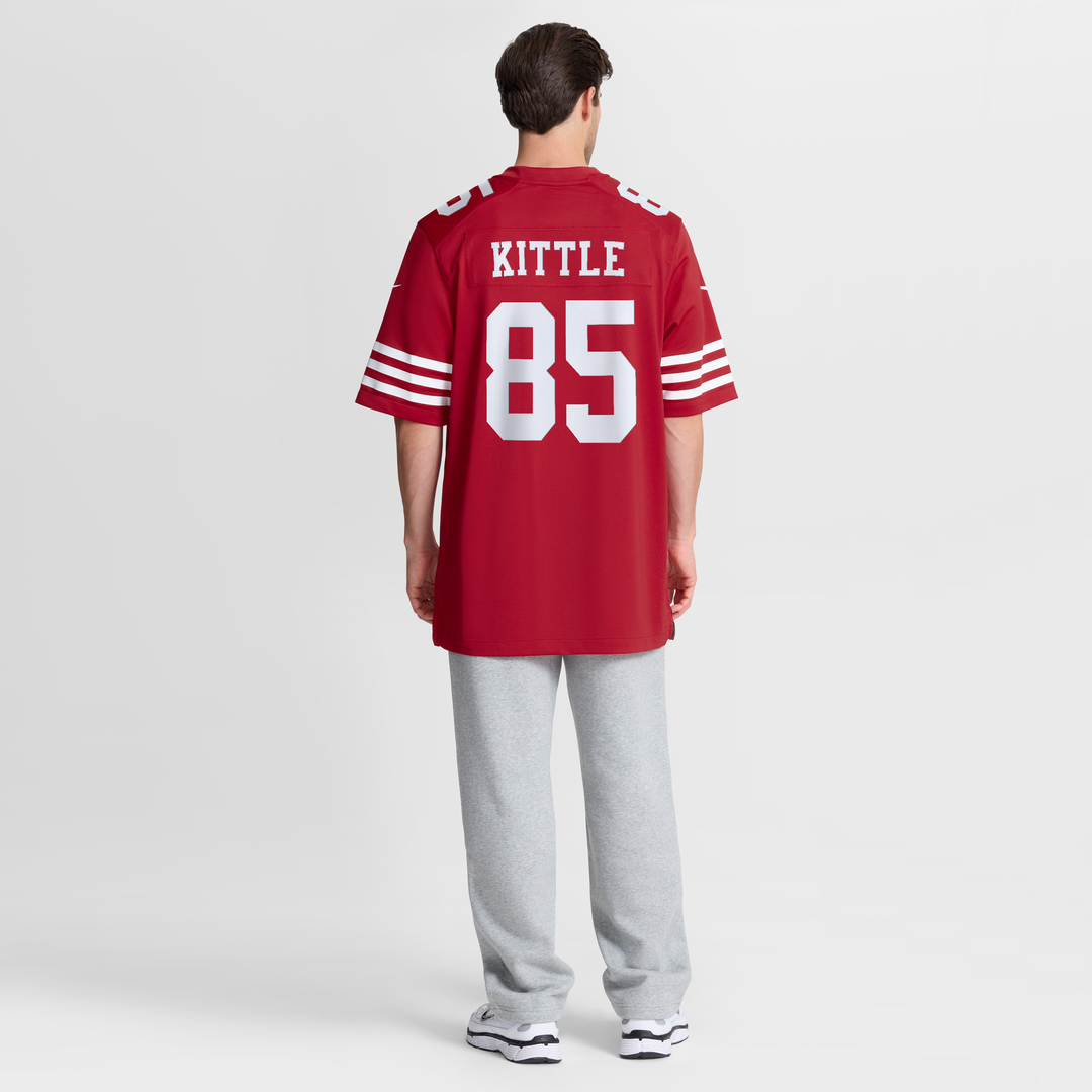 George Kittle San Francisco 49ers 80th Anniversary Game Jersey - Scarlet