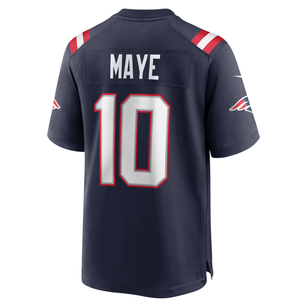 Drake Maye New England Patriots Game Jersey - Navy