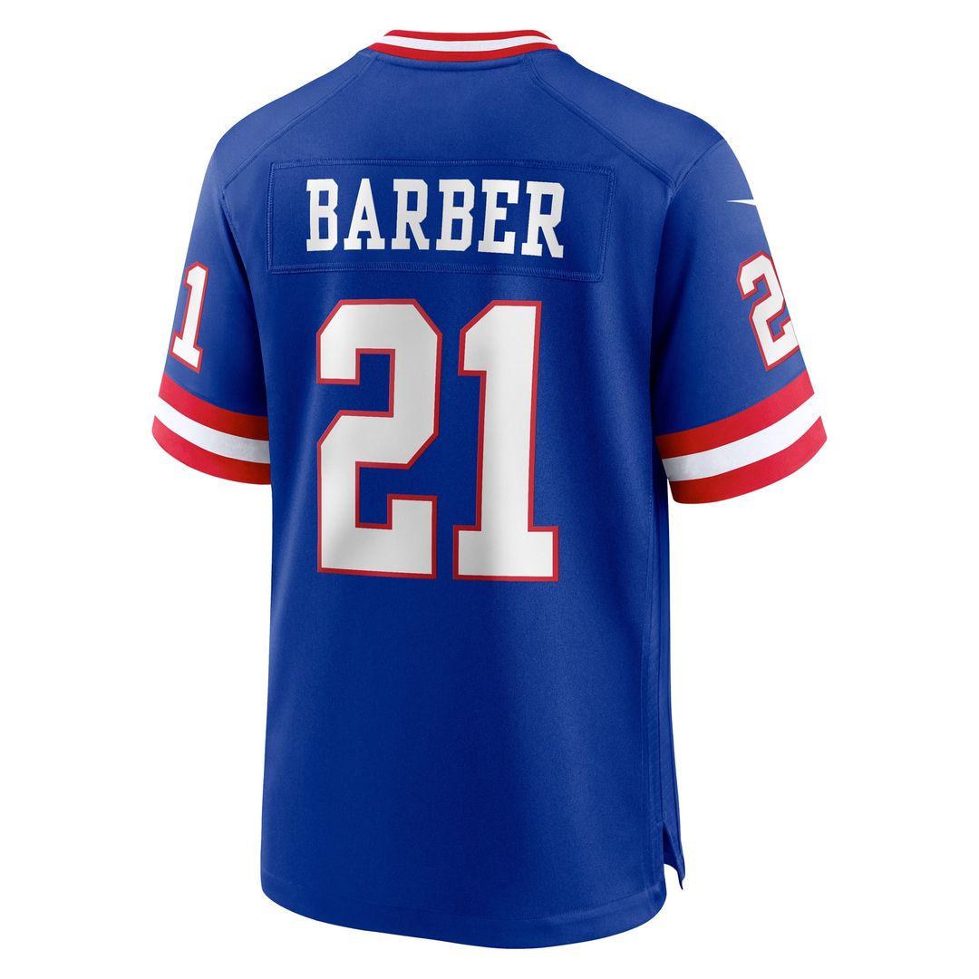 Tiki Barber New York Giants Alternate Game Jersey - Royal Blue