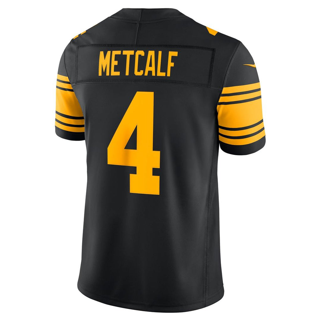 DK Metcalf Pittsburgh Steelers Alternate Vapor F.U.S.E. Stitched Limited Jersey - Black