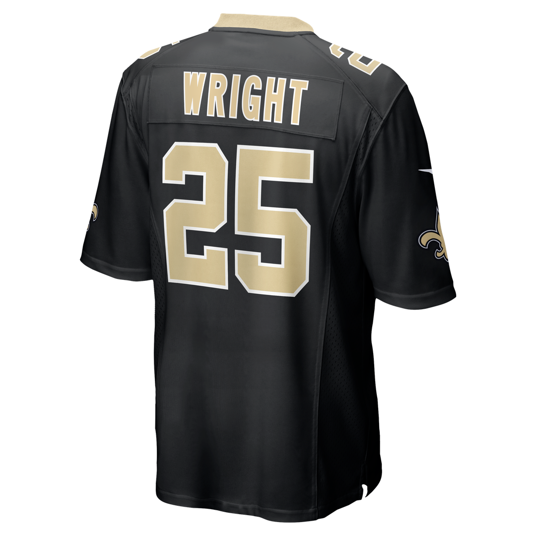 Rejzohn Wright New Orleans Saints Game Jersey - Black