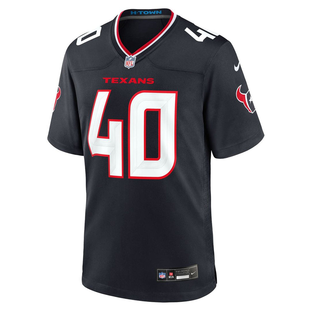 Austin Brinkman Houston Texans Game Jersey - Navy