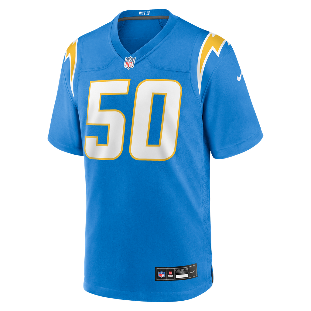 Caleb Murphy Los Angeles Chargers Game Jersey - Powder Blue