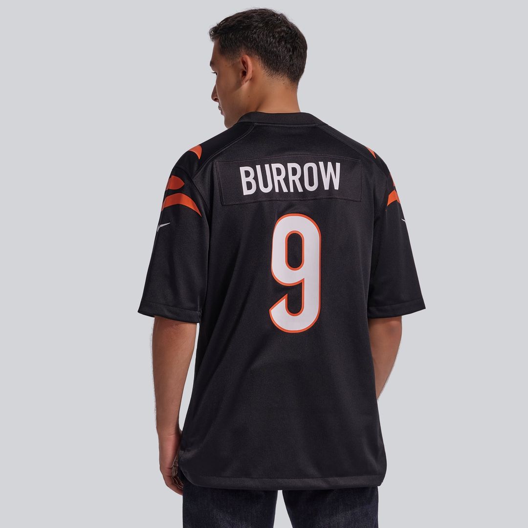 Joe Burrow Cincinnati Bengals Game Jersey - Black