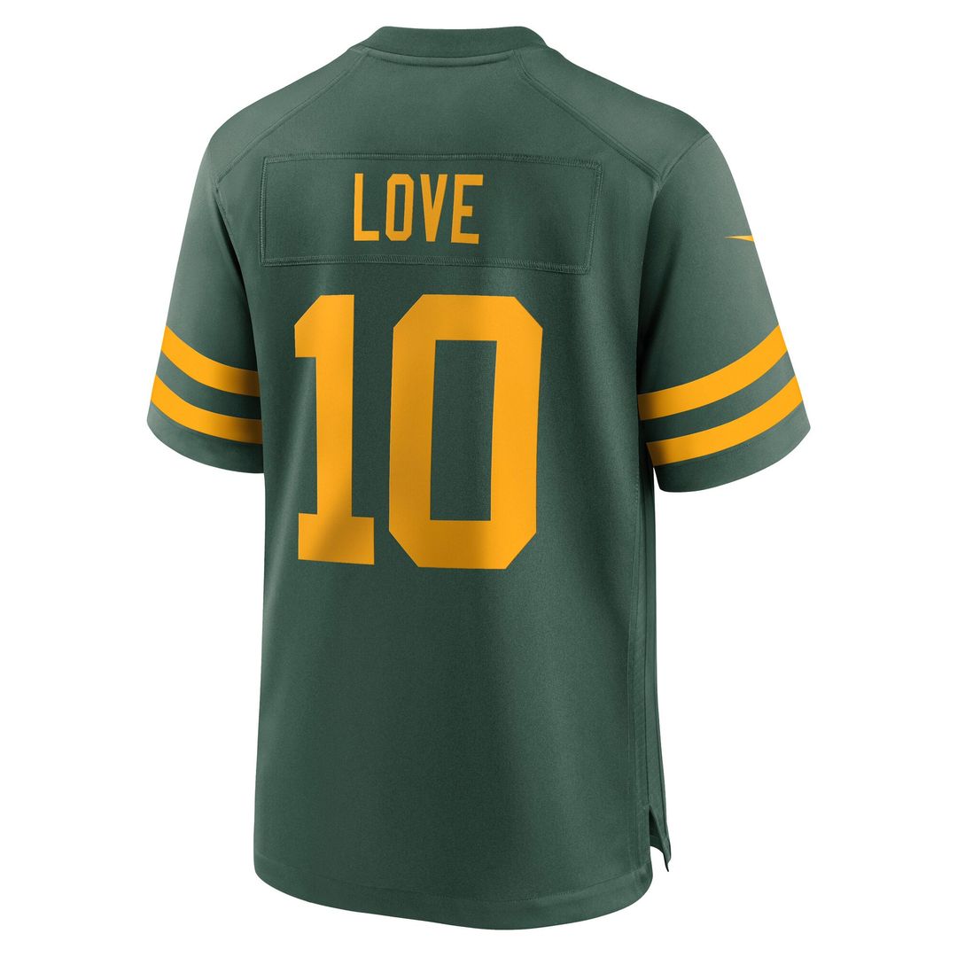 Jordan Love Green Bay Packers Alternate Game Jersey - Green