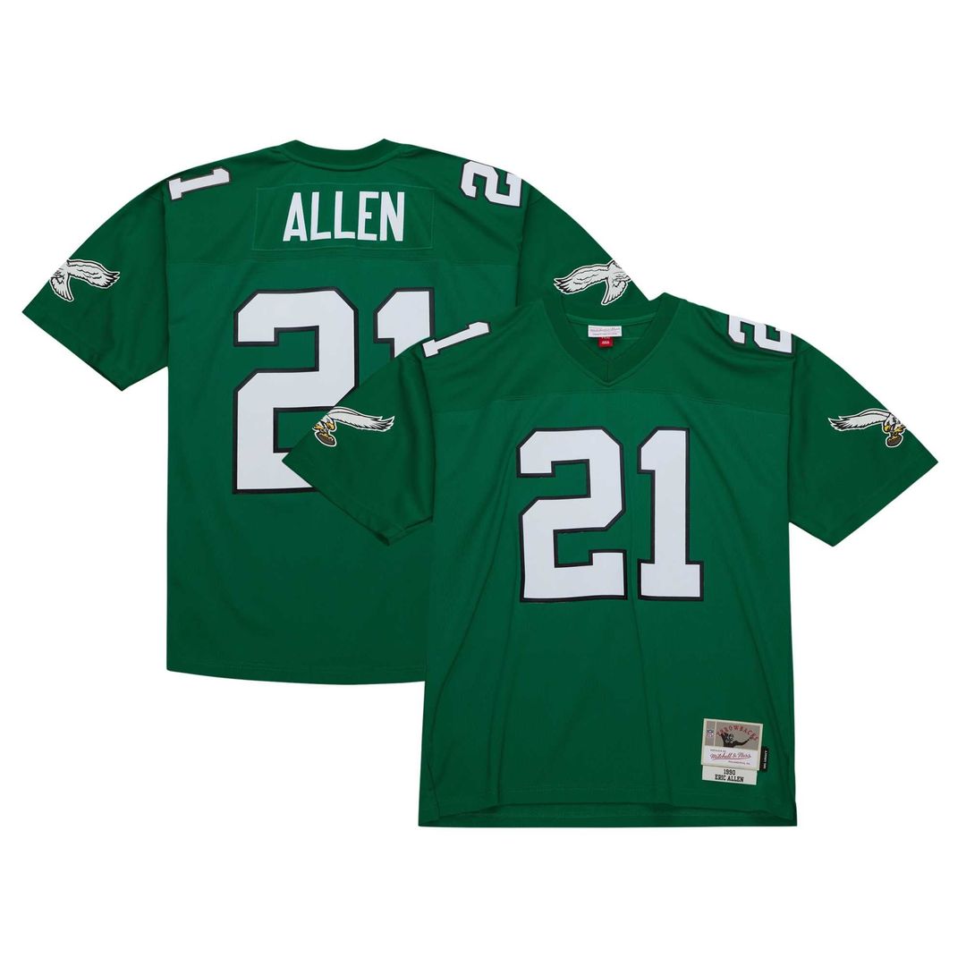 Eric Allen Philadelphia Eagles Legacy Replica Jersey - Kelly Green