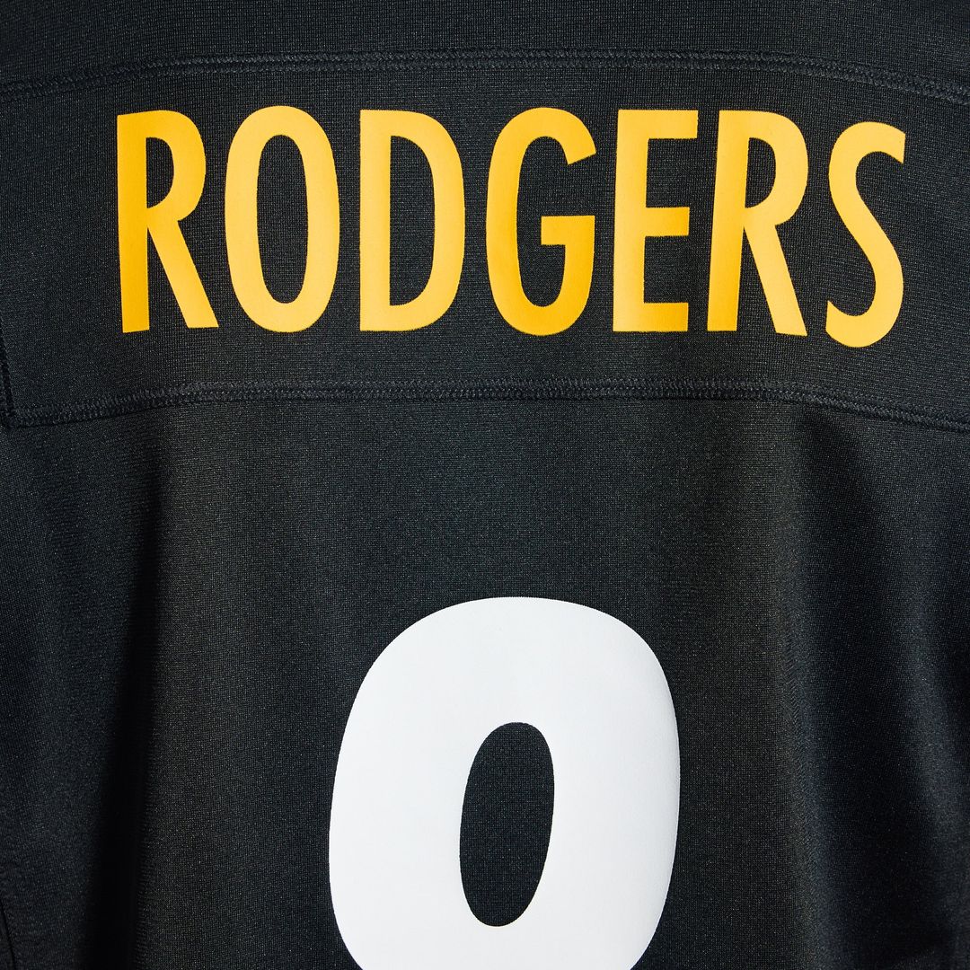 Aaron Rodgers Pittsburgh Steelers Game Jersey - Black