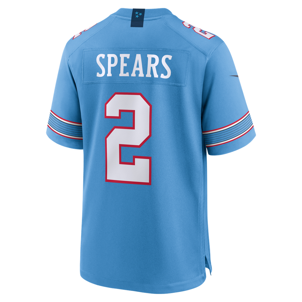 Tyjae Spears Tennessee Titans Game Jersey - Light Blue