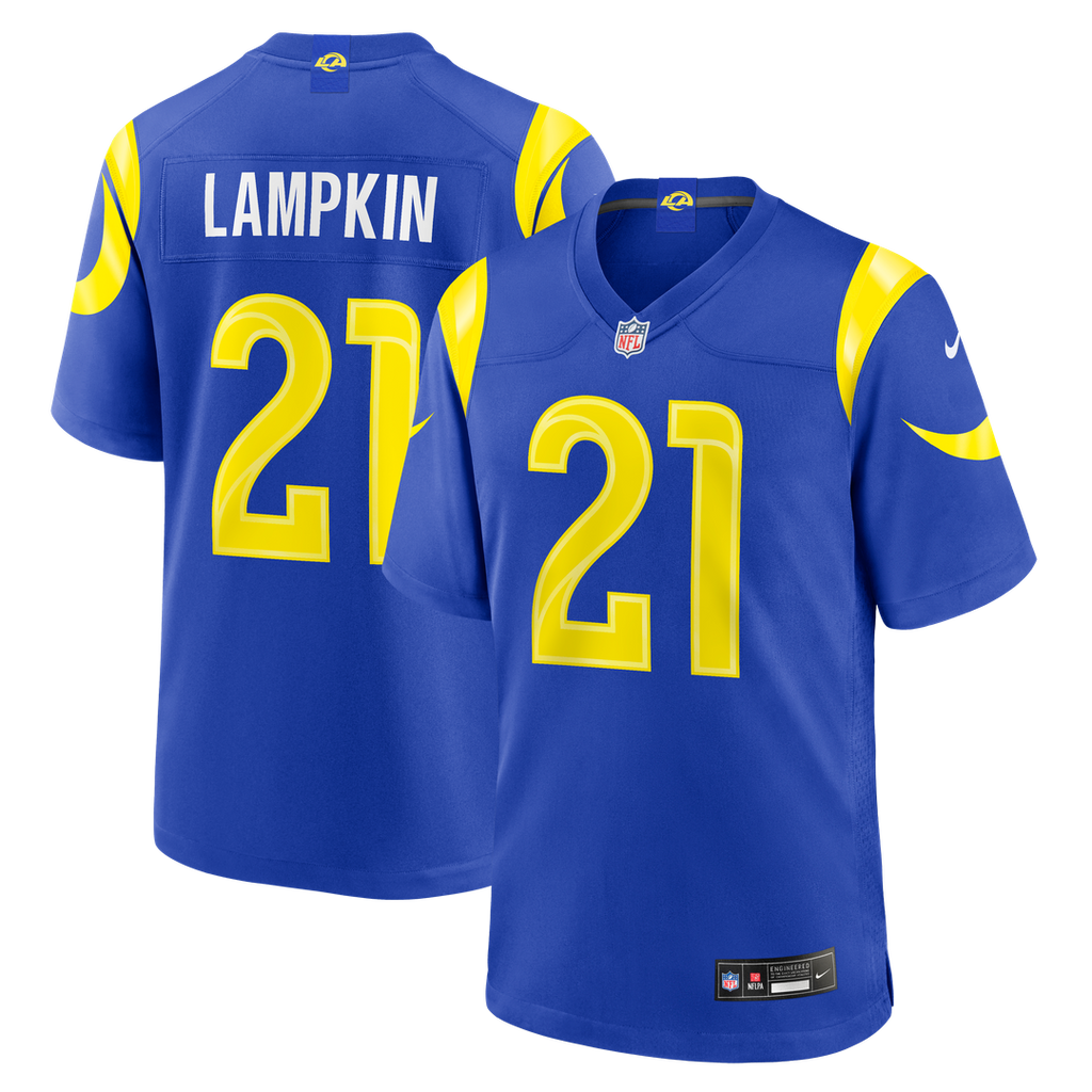 Cam Lampkin Los Angeles Rams Game Jersey - Royal Blue