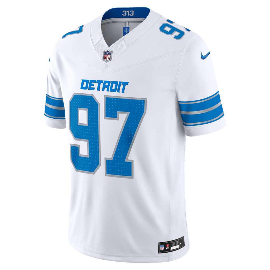 Aidan Hutchinson Detroit Lions Vapor F.U.S.E. Stitched Limited Jersey - White