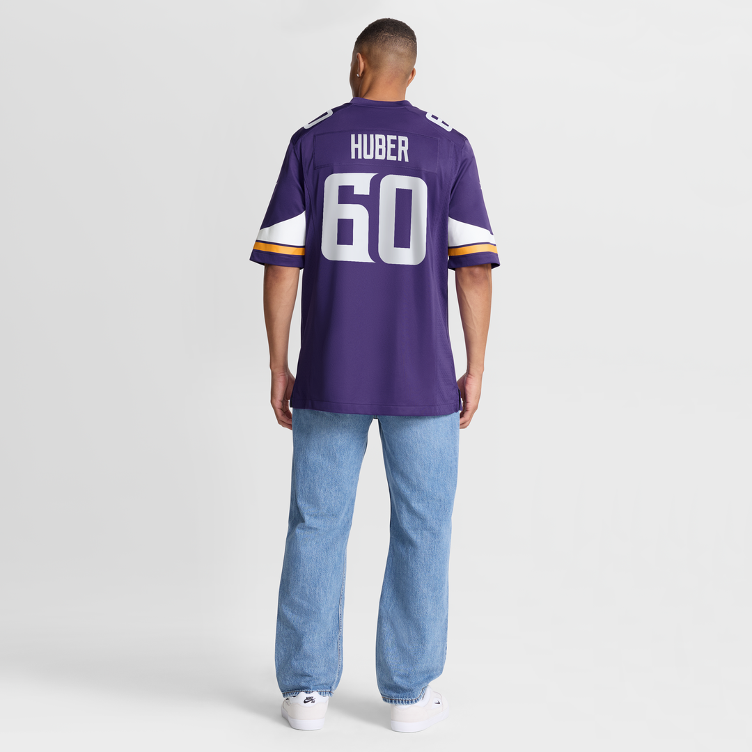 Joe Huber Minnesota Vikings Game Jersey - Purple