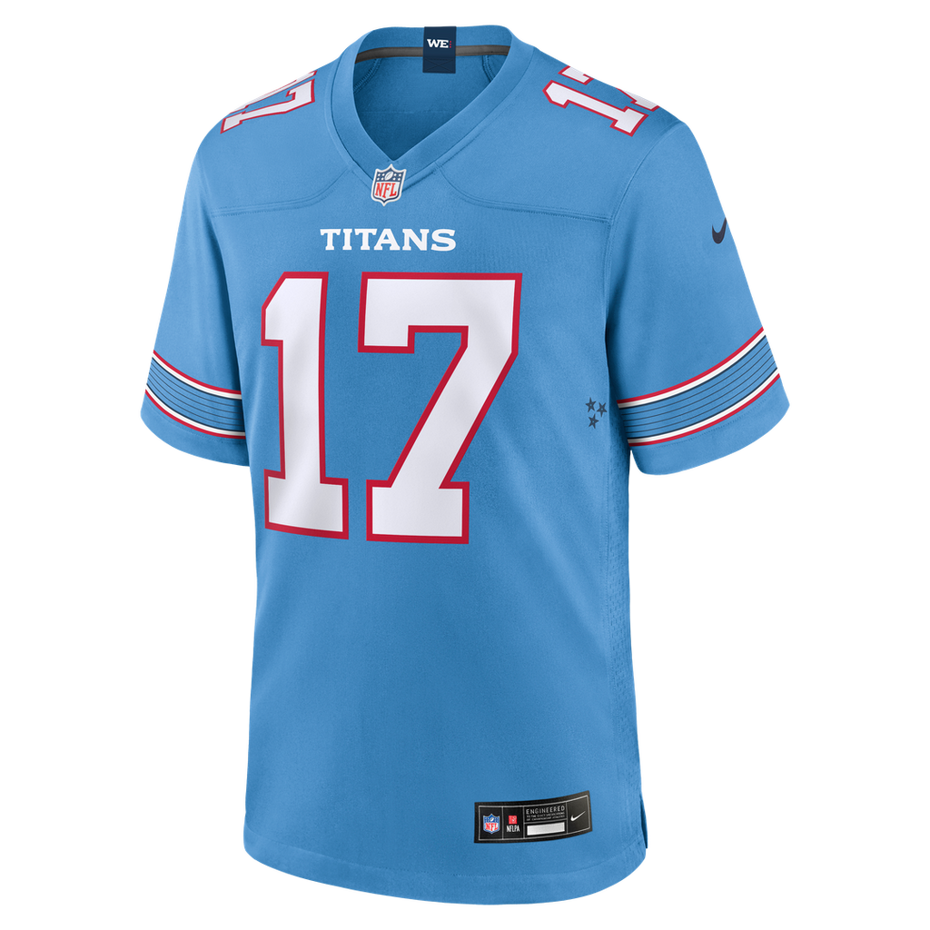Chimere Dike Tennessee Titans Game Jersey - Light Blue