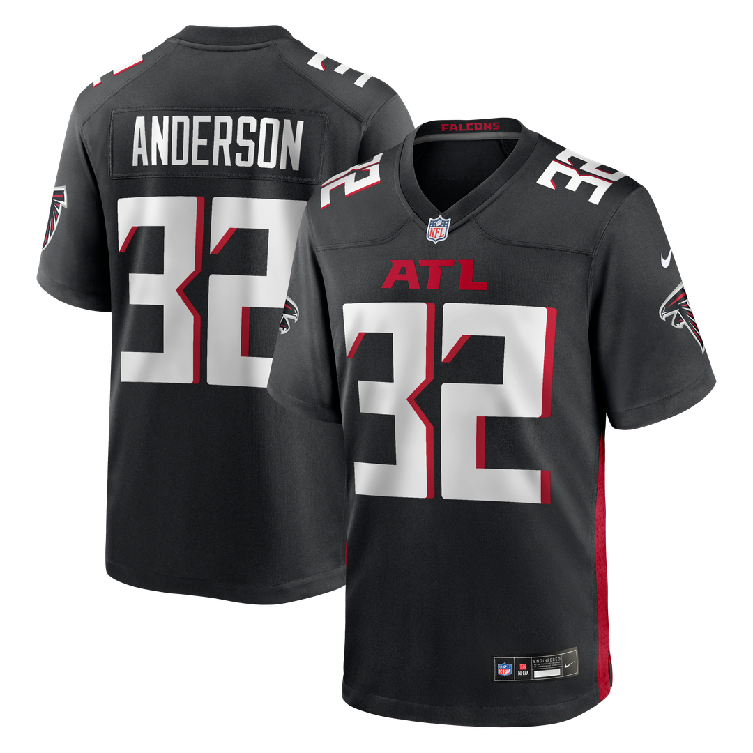 Jamal Anderson Atlanta Falcons Game Jersey - Black