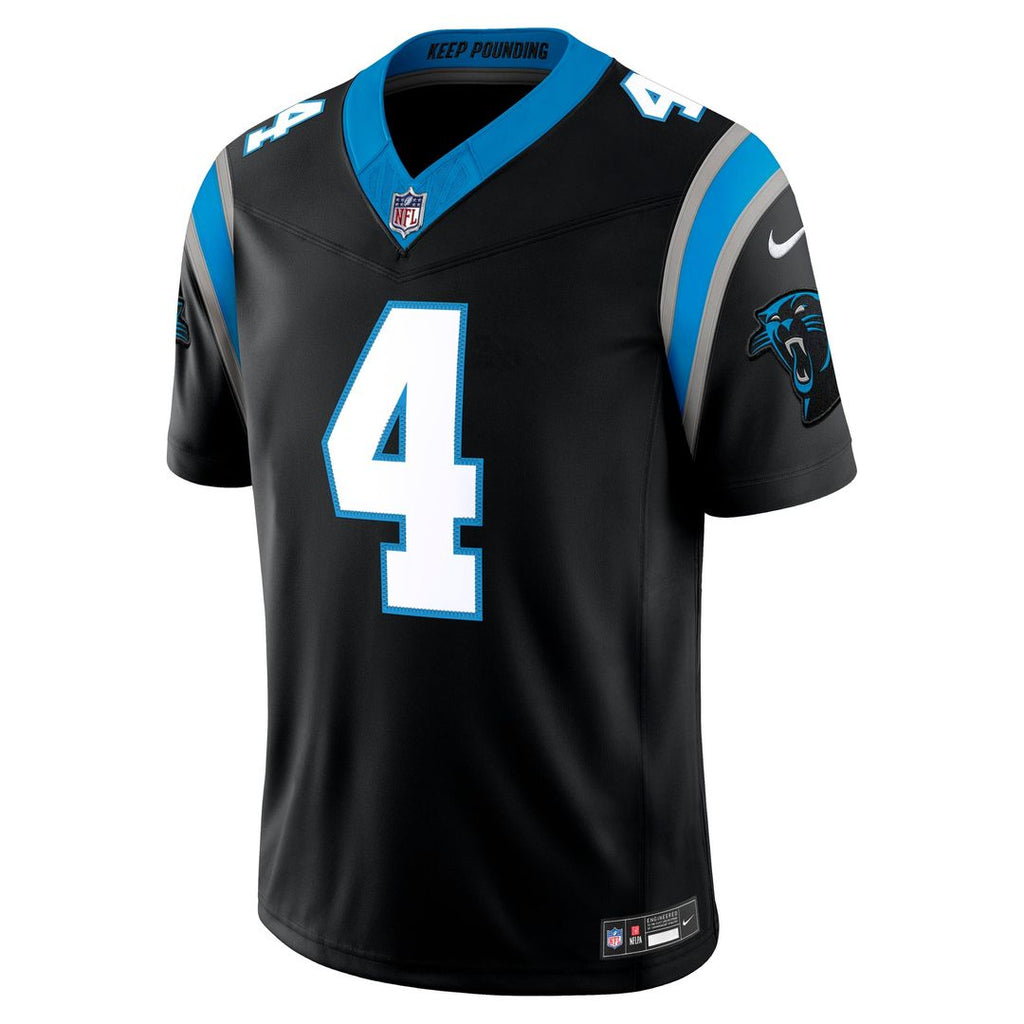 Tetairoa McMillan Carolina Panthers Vapor F.U.S.E. Stitched Limited Jersey - Black