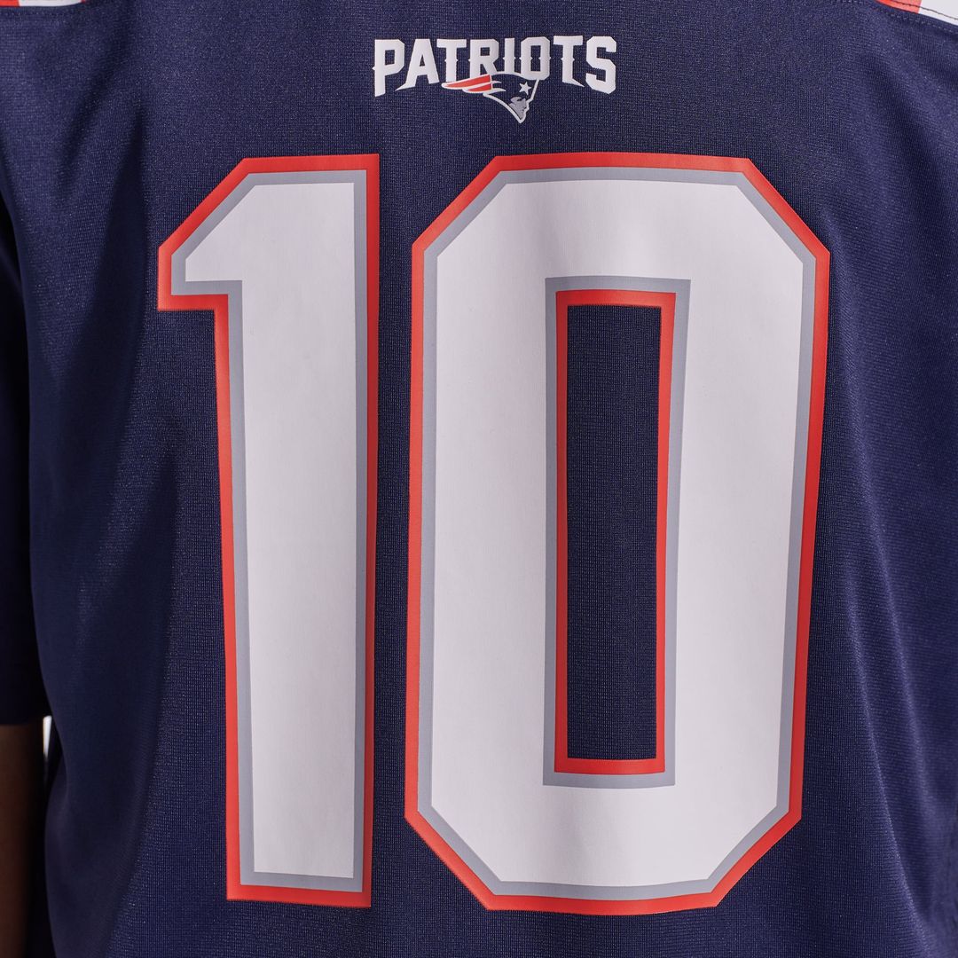 Drake Maye New England Patriots Game Jersey - White