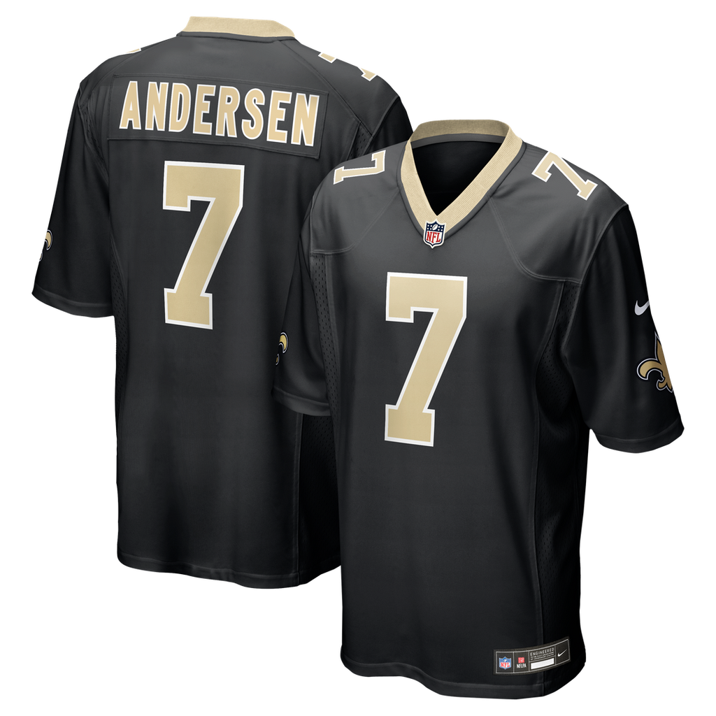 Morten Andersen New Orleans Saints Game Jersey - Black