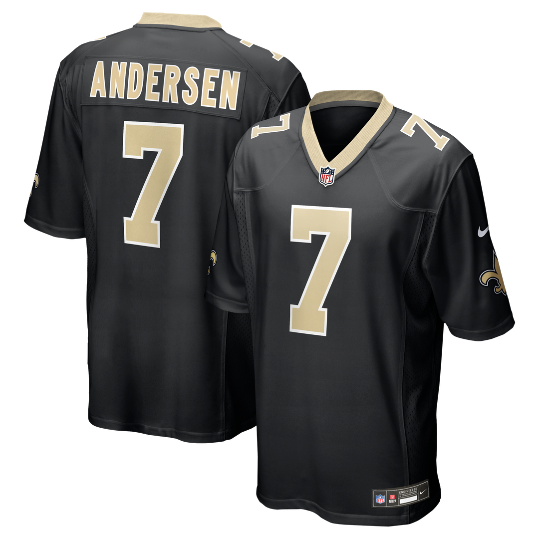 Morten Andersen New Orleans Saints Game Jersey - Black