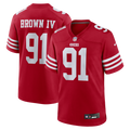 Earnest Brown IV San Francisco 49ers Game Jersey - Scarlet