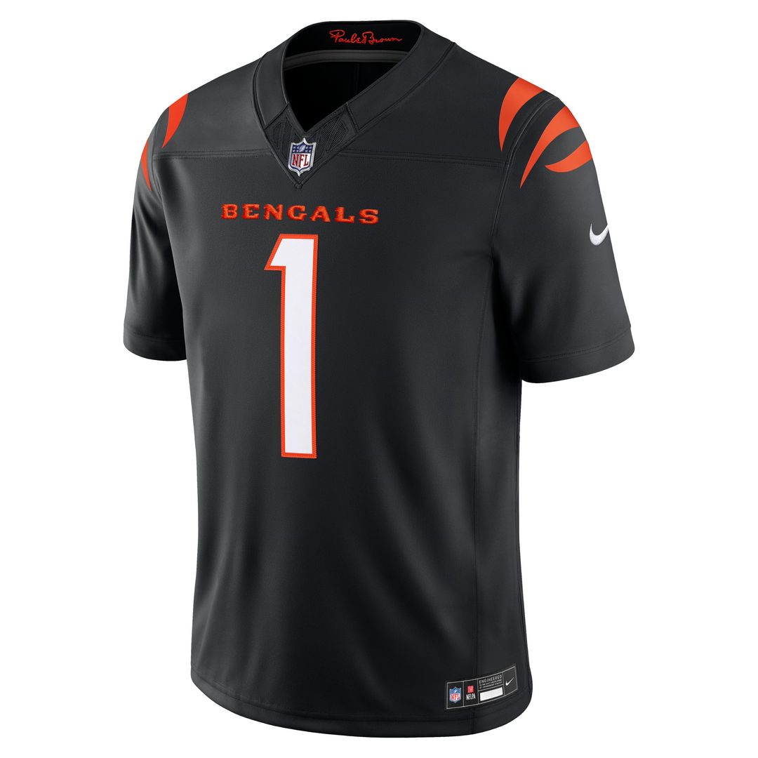 Ja'Marr Chase Cincinnati Bengals Vapor F.U.S.E. Stitched Limited Jersey - Black