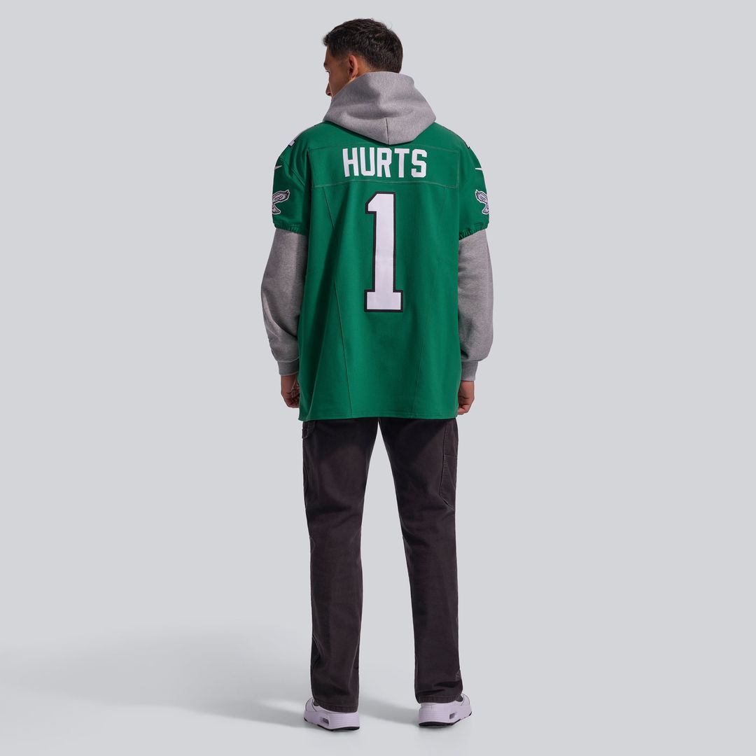 Jalen Hurts Philadelphia Eagles Alternate Vapor F.U.S.E. Elite Jersey - Kelly Green