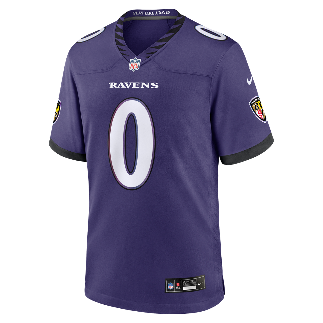 Roquan Smith Baltimore Ravens Game Jersey - Purple