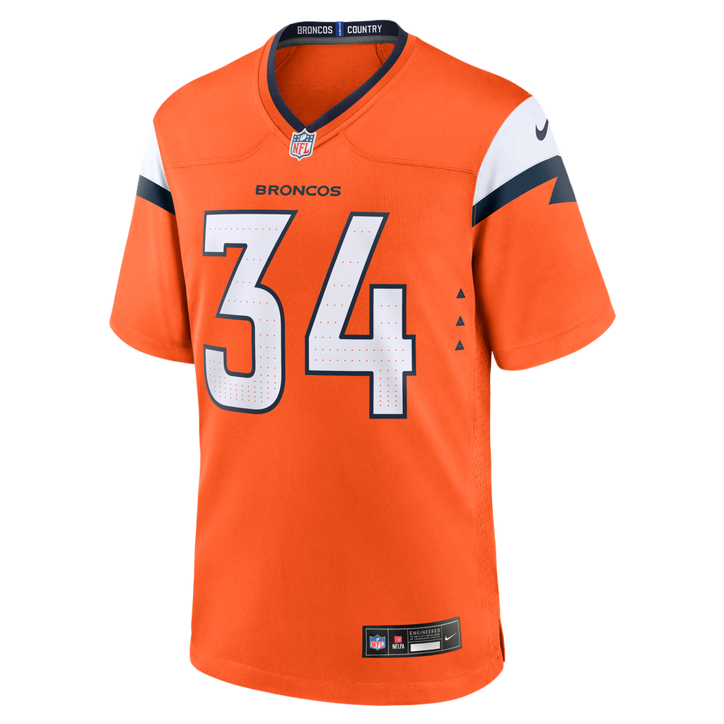 JL Skinner Denver Broncos Game Jersey - Orange