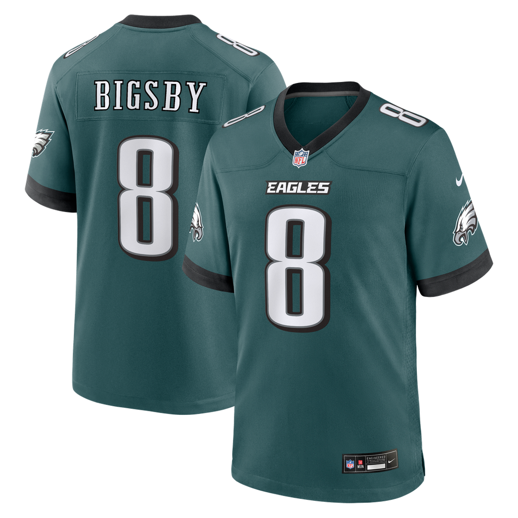 Tank Bigsby Philadelphia Eagles Game Jersey - Midnight Green