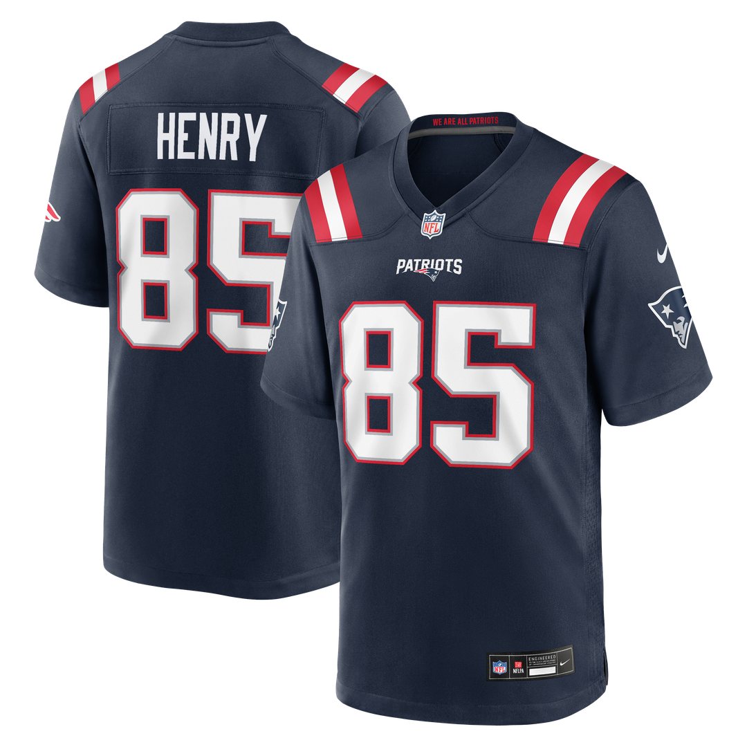 Hunter Henry New England Patriots Game Jersey - Navy