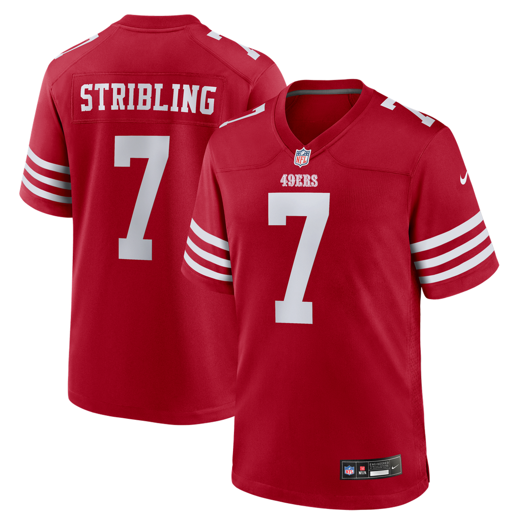 De'Zhaun Stribling San Francisco 49ers Game Jersey - Scarlet