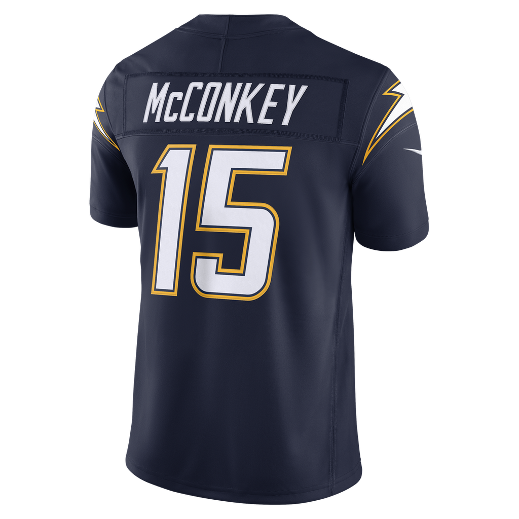 Ladd McConkey Los Angeles Chargers Alternate Super Chargers Vapor F.U.S.E. Stitched Limited Jersey - Navy