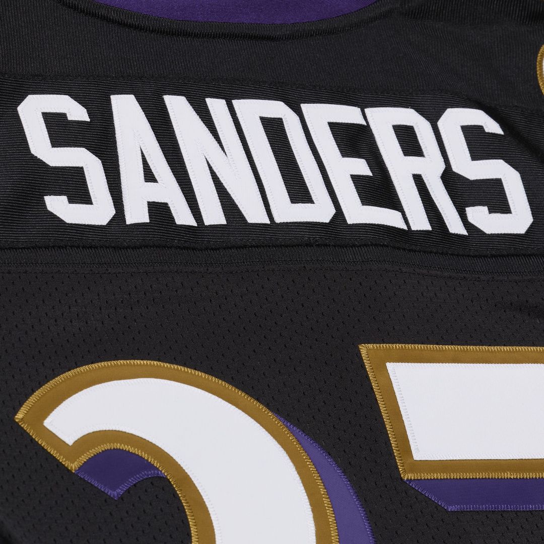 Deion Sanders Baltimore Ravens 2005 Authentic Throwback Jersey - Black
