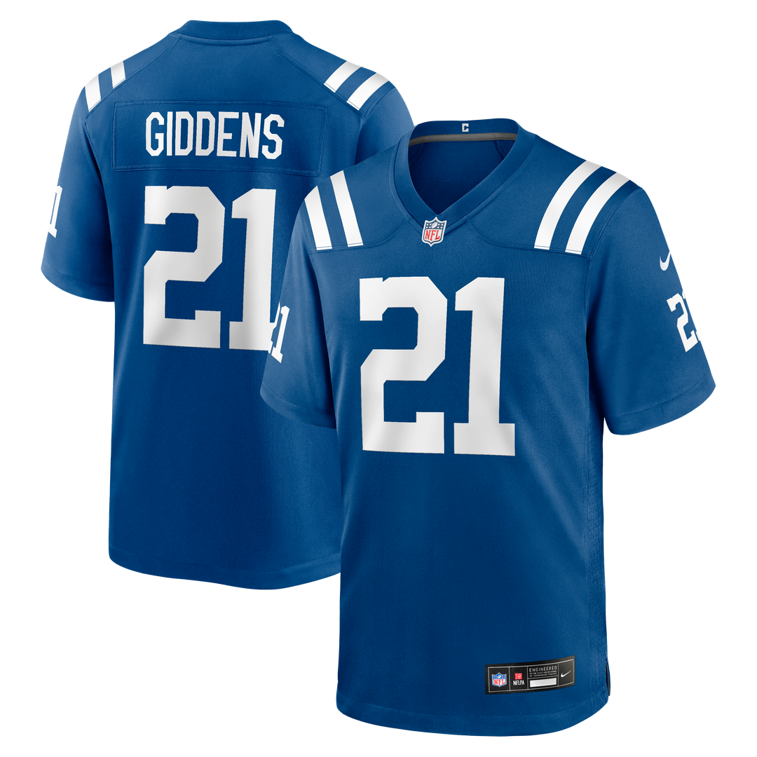 DJ Giddens Indianapolis Colts Game Jersey - Royal Blue