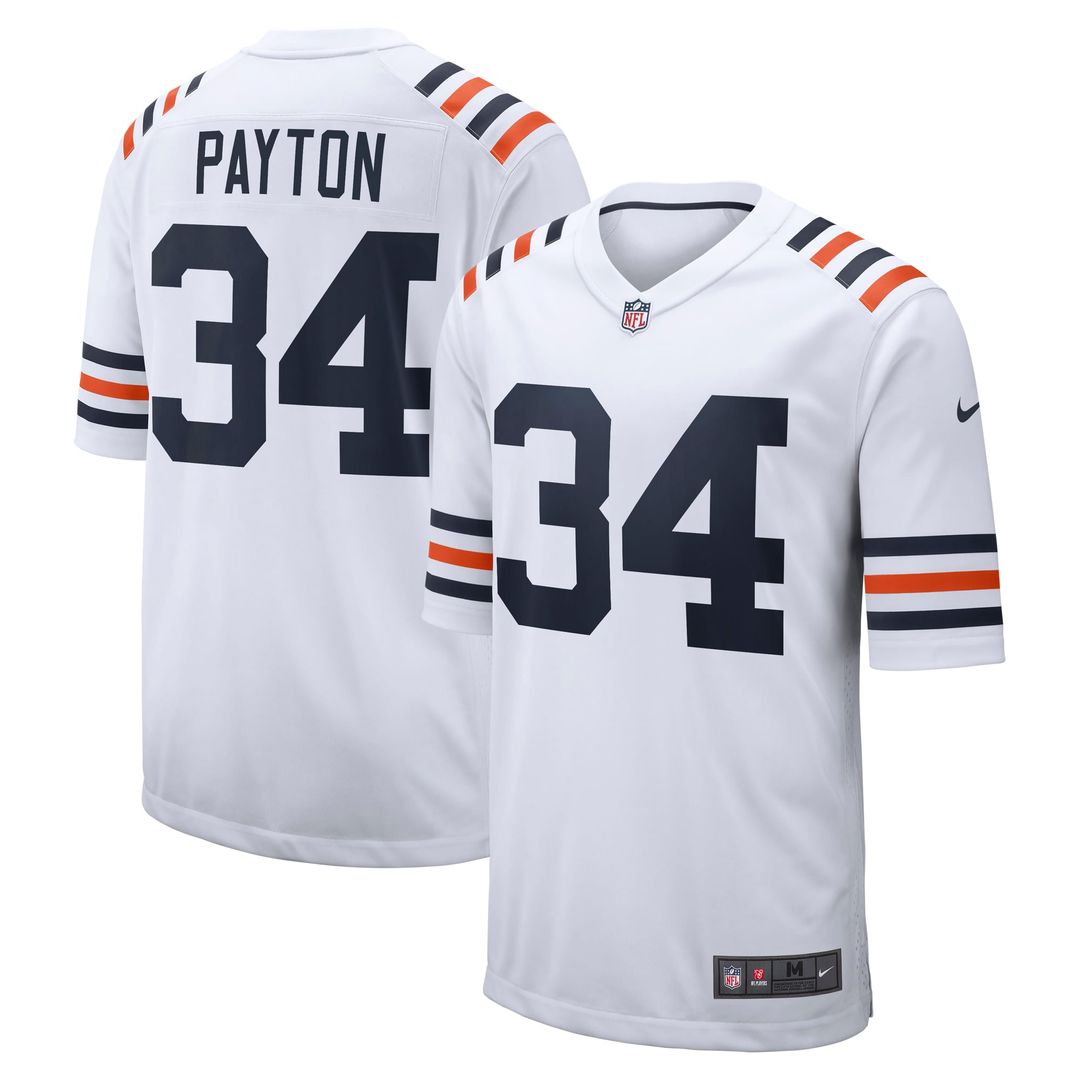 Walter Payton Chicago Bears Alternate Game Jersey - White