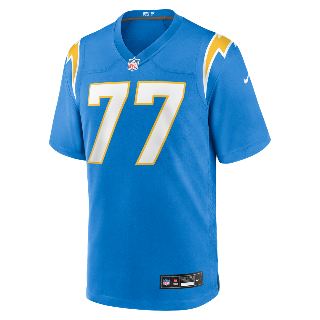Travis Burke Los Angeles Chargers Game Jersey - Powder Blue