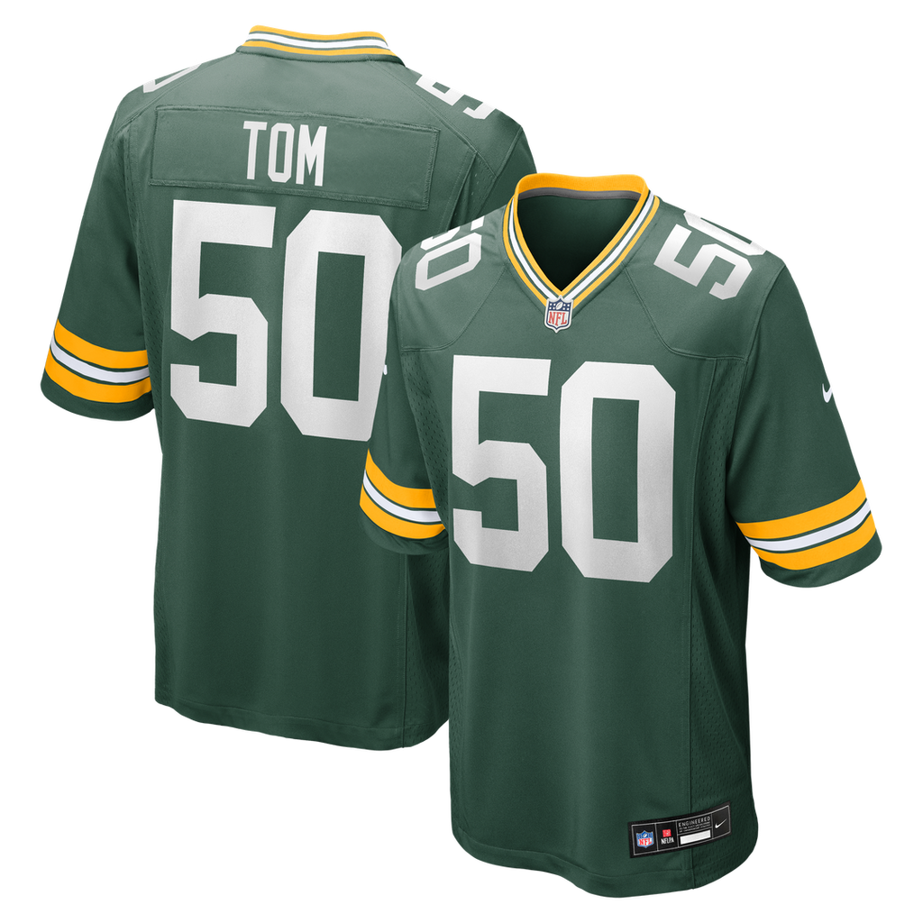 Zach Tom Green Bay Packers Game Jersey - Green