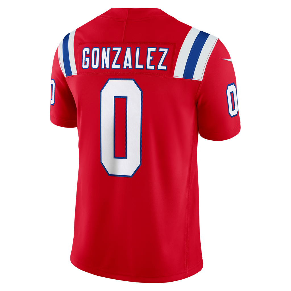 Christian Gonzalez New England Patriots Vapor F.U.S.E. Stitched Limited Jersey - Navy