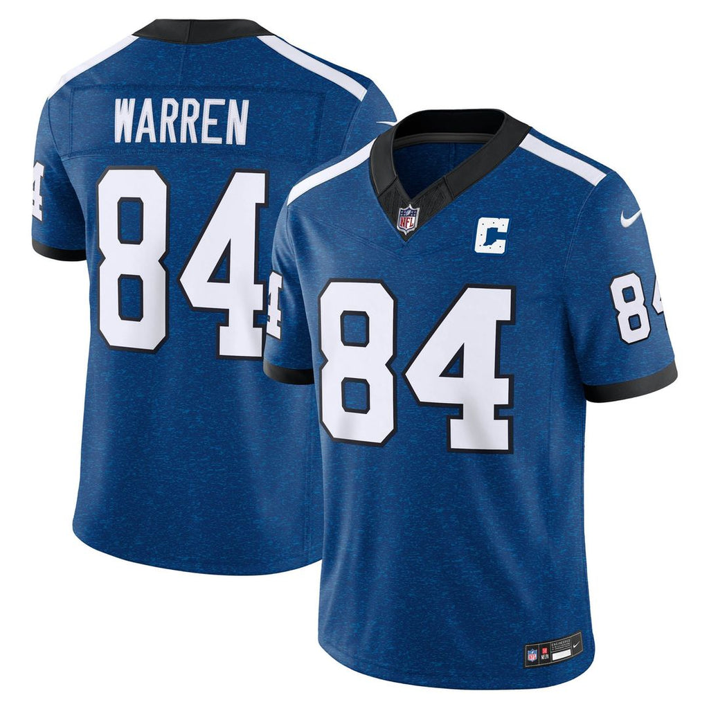 Tyler Warren Indianapolis Colts Alternate Indiana Nights Vapor F.U.S.E. Stitched Limited Jersey - Royal Blue