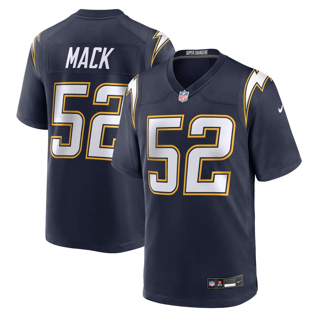 Khalil Mack Los Angeles Chargers Alternate Super Chargers Game Jersey - Navy