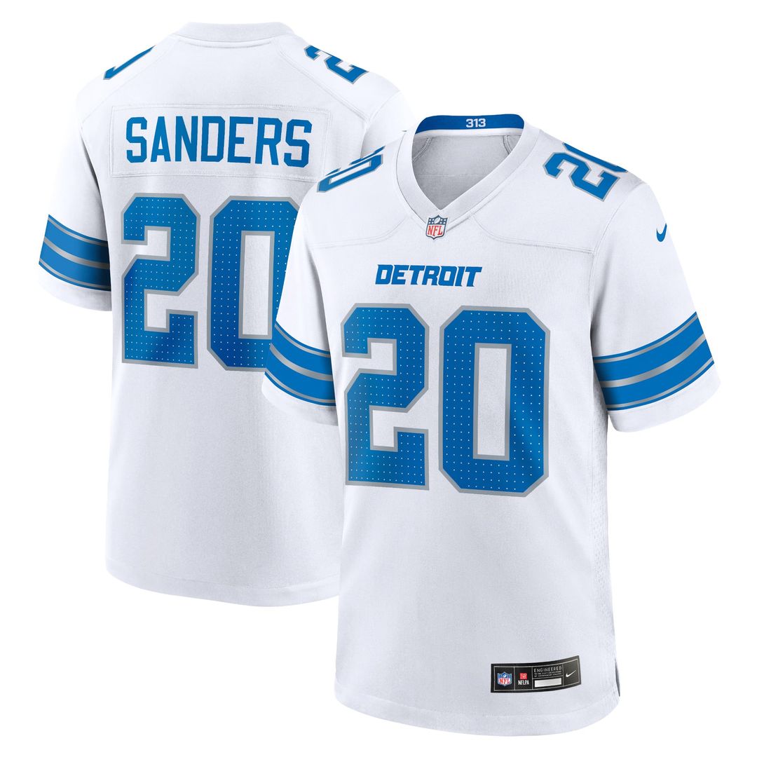 Barry Sanders Detroit Lions Game Jersey - Blue