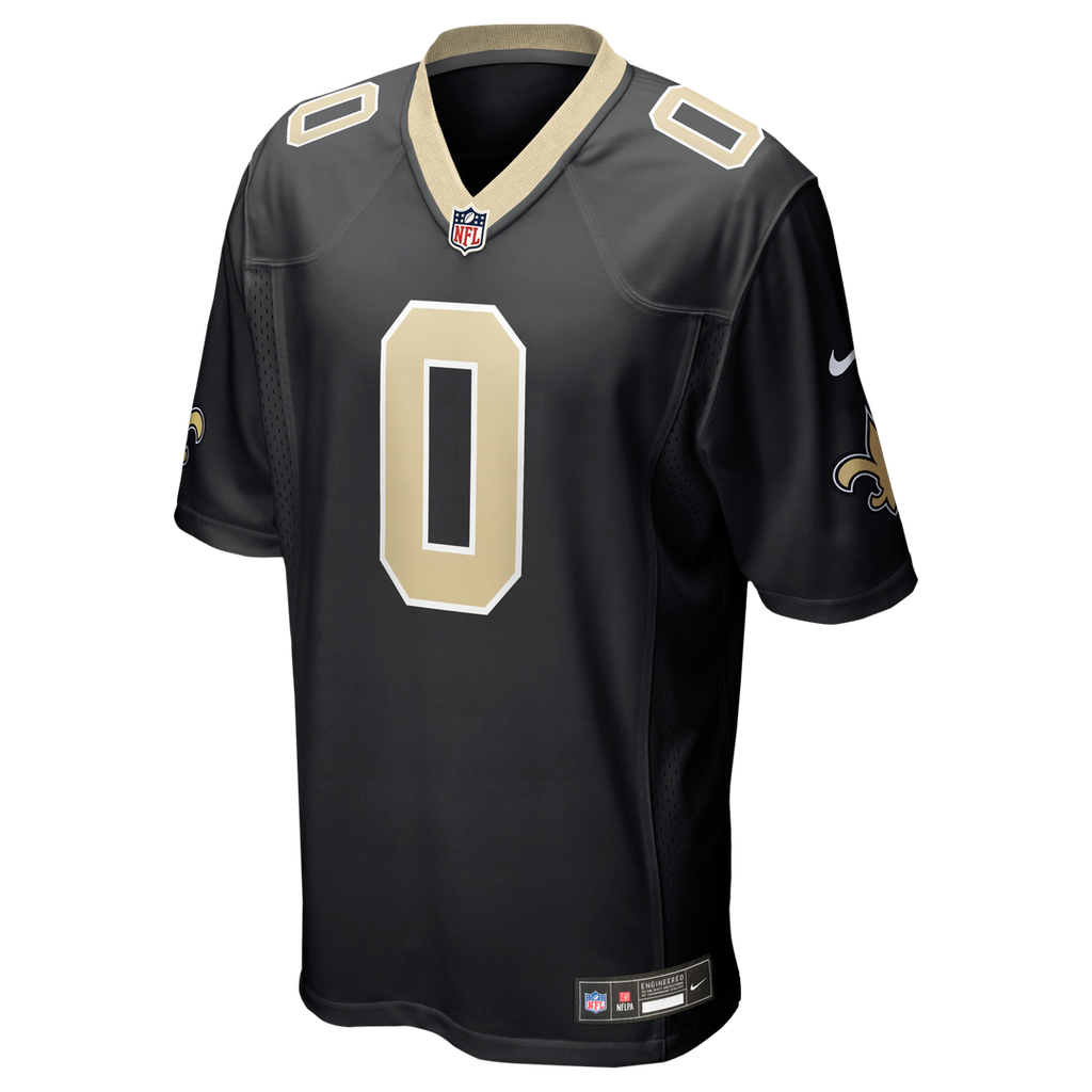 Jordyn Tyson New Orleans Saints Game Jersey - Black